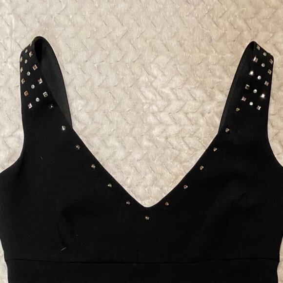Black Zara Cocktail Dress Size Large - Picture 2 of 5